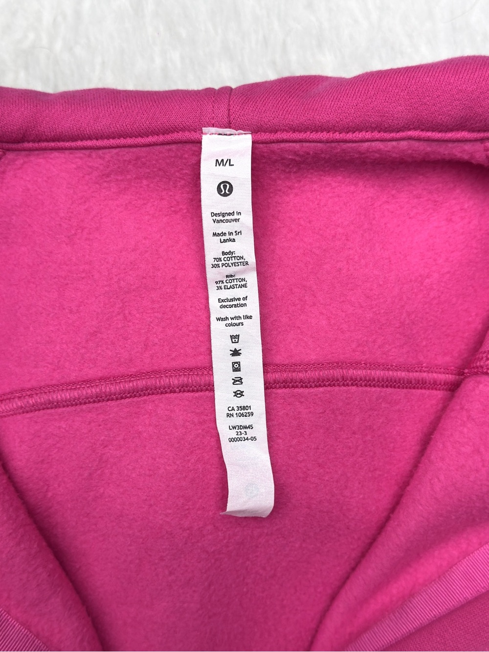 Lululemon M/L Oversized Half Zip Scuba Hoodie Sweatshirt - Picture 8 of 12
